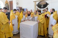 18-Управляющий Усть-Каменогорской и Семипалатинской епархией принял участие в великом освящении Иоанно-Богословского храма в городе Талдыкоргане