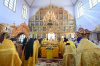 42-Управляющий Усть-Каменогорской и Семипалатинской епархией принял участие в великом освящении Иоанно-Богословского храма в городе Талдыкоргане