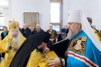 3-День памяти апостола Андрея Первозванного. Митрополит Александр возглавил Литургию в Андреевском кафедральном соборе Усть-Каменогорска