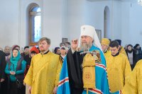 5-День памяти апостола Андрея Первозванного. Митрополит Александр возглавил Литургию в Андреевском кафедральном соборе Усть-Каменогорска