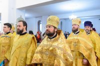 6-День памяти апостола Андрея Первозванного. Митрополит Александр возглавил Литургию в Андреевском кафедральном соборе Усть-Каменогорска