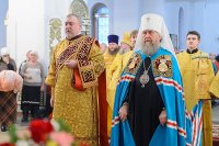 7-День памяти апостола Андрея Первозванного. Митрополит Александр возглавил Литургию в Андреевском кафедральном соборе Усть-Каменогорска