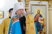8-День памяти апостола Андрея Первозванного. Митрополит Александр возглавил Литургию в Андреевском кафедральном соборе Усть-Каменогорска