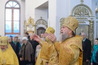 13-День памяти апостола Андрея Первозванного. Митрополит Александр возглавил Литургию в Андреевском кафедральном соборе Усть-Каменогорска
