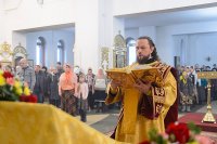 26-День памяти апостола Андрея Первозванного. Митрополит Александр возглавил Литургию в Андреевском кафедральном соборе Усть-Каменогорска