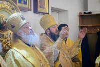 33-День памяти апостола Андрея Первозванного. Митрополит Александр возглавил Литургию в Андреевском кафедральном соборе Усть-Каменогорска