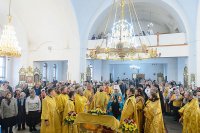 37-День памяти апостола Андрея Первозванного. Митрополит Александр возглавил Литургию в Андреевском кафедральном соборе Усть-Каменогорска