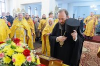 40-День памяти апостола Андрея Первозванного. Митрополит Александр возглавил Литургию в Андреевском кафедральном соборе Усть-Каменогорска