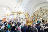 45-День памяти апостола Андрея Первозванного. Митрополит Александр возглавил Литургию в Андреевском кафедральном соборе Усть-Каменогорска