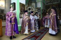 3-Архипастырский визит в Семипалатинск. Литургия Преждеосвященных Даров в Воскресенском кафедральном соборе.