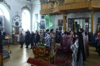 11-Архипастырский визит в Семипалатинск. Литургия Преждеосвященных Даров в Воскресенском кафедральном соборе.