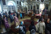 12-Архипастырский визит в Семипалатинск. Литургия Преждеосвященных Даров в Воскресенском кафедральном соборе.