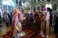 16-Архипастырский визит в Семипалатинск. Литургия Преждеосвященных Даров в Воскресенском кафедральном соборе.