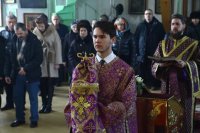 18-Архипастырский визит в Семипалатинск. Литургия Преждеосвященных Даров в Воскресенском кафедральном соборе.