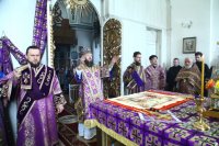 23-Архипастырский визит в Семипалатинск. Литургия Преждеосвященных Даров в Воскресенском кафедральном соборе.