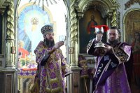 24-Архипастырский визит в Семипалатинск. Литургия Преждеосвященных Даров в Воскресенском кафедральном соборе.