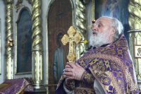 26-Архипастырский визит в Семипалатинск. Литургия Преждеосвященных Даров в Воскресенском кафедральном соборе.