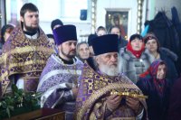 28-Архипастырский визит в Семипалатинск. Литургия Преждеосвященных Даров в Воскресенском кафедральном соборе.