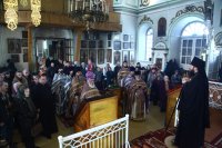 30-Архипастырский визит в Семипалатинск. Литургия Преждеосвященных Даров в Воскресенском кафедральном соборе.