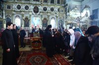 32-Архипастырский визит в Семипалатинск. Литургия Преждеосвященных Даров в Воскресенском кафедральном соборе.