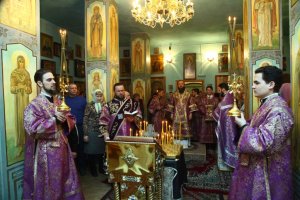 Служение епископа Амфилохия в субботу 4-ой седмицы Великого поста