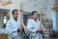 2-В канун праздника Преображения Господня  епископ Амфилохий возглавил Всенощное бдение  в Свято-Андреевском кафедральном соборе 