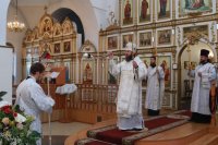 12-В канун праздника Преображения Господня  епископ Амфилохий возглавил Всенощное бдение  в Свято-Андреевском кафедральном соборе 