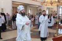 13-В канун праздника Преображения Господня  епископ Амфилохий возглавил Всенощное бдение  в Свято-Андреевском кафедральном соборе 