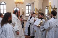 17-В канун праздника Преображения Господня  епископ Амфилохий возглавил Всенощное бдение  в Свято-Андреевском кафедральном соборе 