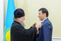 12-Управляющий Усть-Каменогорской и Семипалатинской епархией принял участие во встрече Главы Казахстанского Митрополичьего округа с акимом Западно-Казахстанской области