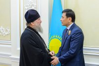 16-Управляющий Усть-Каменогорской и Семипалатинской епархией принял участие во встрече Главы Казахстанского Митрополичьего округа с акимом Западно-Казахстанской области
