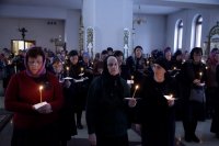 5-Начало чтения Великого покаянного канона преподобного Андрея Критского в главном храме Восточного Казахстана