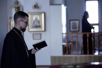 7-Начало чтения Великого покаянного канона преподобного Андрея Критского в главном храме Восточного Казахстана