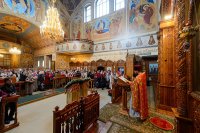 44-Управляющий Усть-Каменогорской и Семипалатинской епархией принял участие в праздновании дня памяти преподобного Севастиана Карагандинского в "Шахтёрской столице" Республики