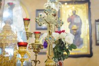 41-Епископ Амфилохий сослужил митрополиту Александру за Литургией в Михайло-Архангельском соборе Уральска
