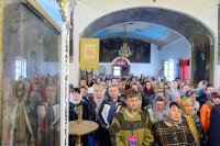 43-Епископ Амфилохий сослужил митрополиту Александру за Литургией в Михайло-Архангельском соборе Уральска
