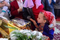 51-Епископ Амфилохий сослужил митрополиту Александру за Литургией в Михайло-Архангельском соборе Уральска