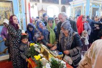 52-Епископ Амфилохий сослужил митрополиту Александру за Литургией в Михайло-Архангельском соборе Уральска