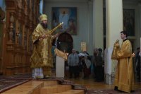 21-Архипастырский визит в город Риддер.  Божественная Литургия в Свято-Никольском храме в день престольного праздника