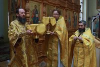 29-Архипастырский визит в город Риддер.  Божественная Литургия в Свято-Никольском храме в день престольного праздника