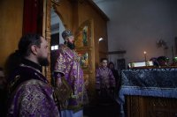 18-Божественная Литургия Преждеосвященных Даров в Свято-Троицком крепостном соборе города Усть-Каменогорска