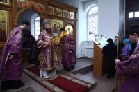 20-Божественная Литургия Преждеосвященных Даров в Свято-Троицком крепостном соборе города Усть-Каменогорска