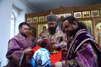 28-Божественная Литургия Преждеосвященных Даров в Свято-Троицком крепостном соборе города Усть-Каменогорска
