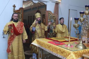 Служение епископа Амфилохия в праздник Собора Новомучеников и исповедников Казахстанских