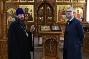 Посол Франции в Республике Казахстан посетил Свято-Троицкий мужской монастырь города Усть-Каменогорска