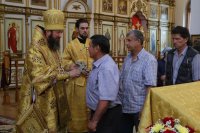 42-В Неделю 4-ю по Пятидесятнице епископ Амфилохий совершил Божественную Литургию в главном храме Рудного Алтая