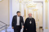1-В Астане прошла встреча членов Синода Казахстанского Митрополичьего округа с министром общественного развития Республики Казахстан