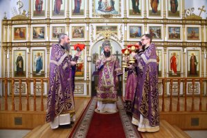 Служение епископа Амфилохия в Неделю 5-ю Великого поста