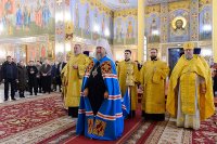 4-Глава Православной Церкви Казахстана и архипастыри Митрополичьего округа совершили воскресную Литургию в главном храме страны