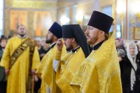 11-Глава Православной Церкви Казахстана и архипастыри Митрополичьего округа совершили воскресную Литургию в главном храме страны